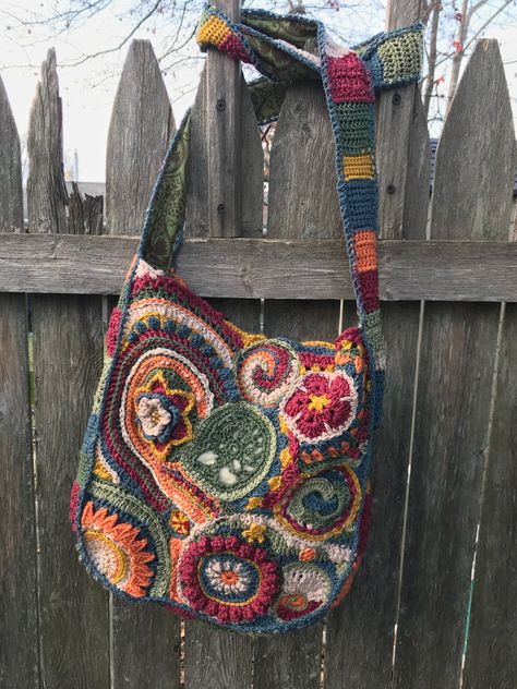 Crochet Hippy Bag, Free Form Crochet Bag, Patchwork Bag Crochet, Freeform Crochet Bag, Crochet Patch Bag, Freeform Crochet Clothes, Granola Crochet, Freeform Crochet Top, Crochet Hippie Clothes