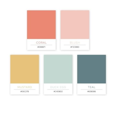 Teal And Coral Dining Room, Colour Palette Mint Green, Bright And Pastel Colour Palette, Bright House Color Palette, Bright Nursery Color Palette, Mint Complimentary Colors, Blue Coral Bedroom, Aqua And Terracotta, Color Palette With Mint Green