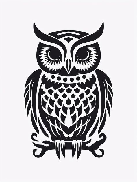 Images Of Owls, Owl Stencil, Birds Png, Japanese Ornament, Owl Svg, Owl Png, Owl Coloring Pages, Bird Stencil, Owl Images