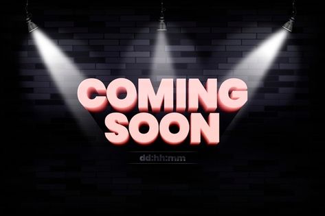 Realistic coming soon sign background Fr... | Free Vector #Freepik #freevector #background #promotion #sign #information Coming Soon Sign, Fashion Hub, Backgrounds Free, Creative Ideas, Graphic Resources, Coming Soon, Promotion, Vector Free, Neon Signs