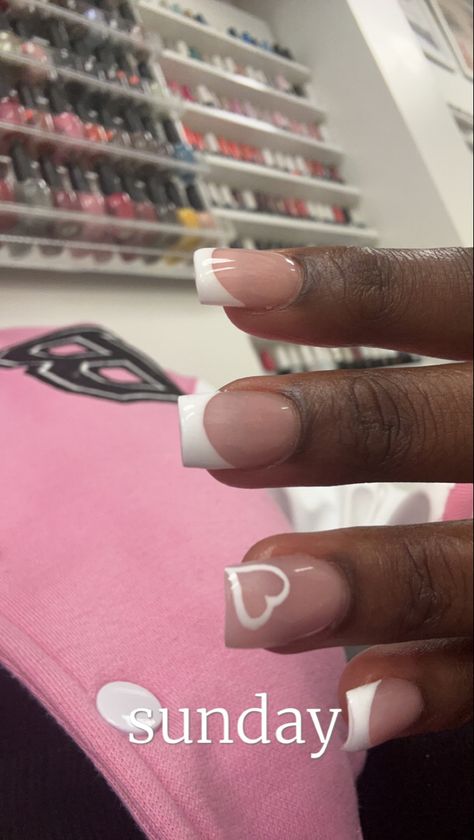 Girly Gel Nails Design, Nails Cheap Designs, Simple Birthday Nails Acrylic Short, Nail Ideas 12-13, Nail Inspo Trendy 2024 Short, Cute And Simple Birthday Nails, Nails 10-11, Cute Nails For Kids 9-10 Gel, White Graduation Nails Short