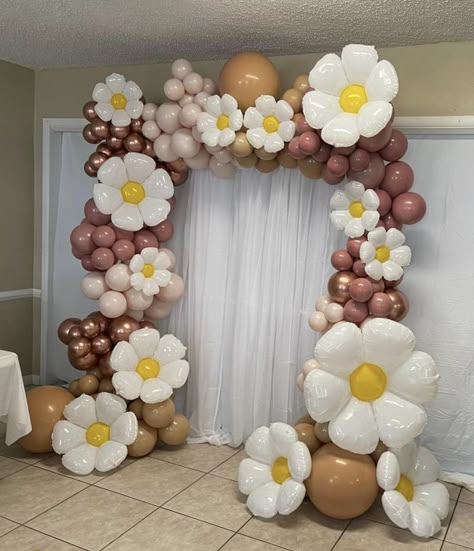 Balloon Flower Arch, Unique Event Decor, Balloon Bouquet Diy, Deco Ballon, Baby Birthday Decorations, Simple Birthday Decorations, Balloon Crafts, Birthday Party Theme Decorations, Bible Crafts For Kids