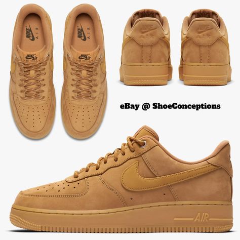 Nike Air Force 1 '07 WB Shoes Wheat Flax Gum Brown CJ9179-200 Men's Multi Size Get a price at https://copapair.com/nike-air-force-1-07-wb-shoes-wheat-flax-gum-brown-cj9179-200-mens-multi-size/ Nike Brown Shoes, Nike Air Force Brown, Brown Air Force Ones, Brown Air Force 1, Air Force 1 Brown, Brown Nike Air Force 1 For Sports, Brown Leather Nike Air Force 1 Sneakers, Brown High-top Nike Air Force 1 For Streetwear, Nike Air Force 1 Lxx Light Orewood Brown