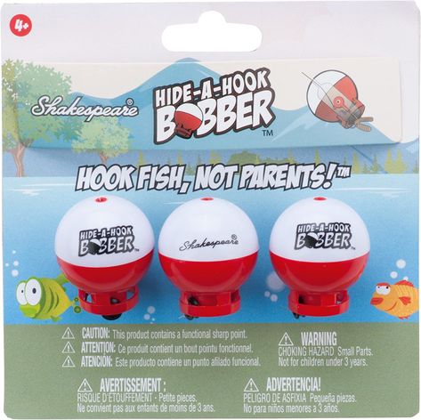 Pack of 3 bobber floats for young anglers Covers hook when casting for greater safety Weedless for fewer snags Pre rigged for easy fishing Weighted design for easier casting with fewer tangles. As an amazon associate, I earn from qualifying purchases Bobber Kit, Fishing Bobbers, Fishing Bobber, Fishing Kit, Camping Organization, Fishing Floats, Kids Fishing, One Fish, The Hook