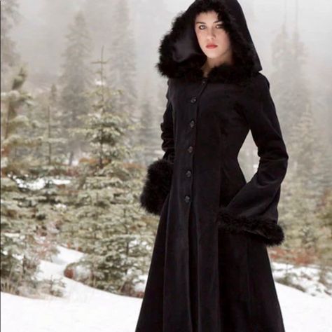 Reposhing This Item I Purchased From @Paulinew24. Loved It, But Ready To Rotate For Something New. Questions? Leave A Comment Below! Gothic Coat, Mode Mantel, Fur Lined Coat, Fur Trim Coat, Full Length Coat, Long Black Coat, Coat Trends, Long Winter Coats, Long Coat Women