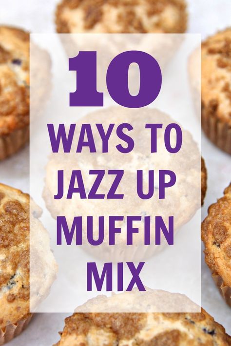 10 Ways to Jazz Up Muffin Mix and a delicious Blueberry Cream Cheese Muffin Recipe. Turn muffin mix into delicious muffins with these 10 easy tips. Betty Crocker Muffin Mix, Cherry Donut, Martha White Muffin Mix, Blueberry Cheesecake Muffins, Chocolate Chip Muffin Mix, Muffin Mix Recipe, Blueberry Cream Cheese Muffins, Cheese Muffin, Blueberry Muffin Mix