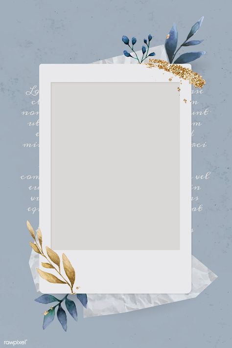 Christmas decorated blank instant photo frame vector | premium image by rawpixel.com / Adj Instant Photo Frame, Polaroid Picture Frame, Frame Edit, Grid Wallpaper, Christmas Photo Frame, Polaroid Template, Instant Photo, Instagram Photo Frame, Polaroid Frame