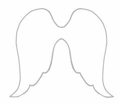 Angel Wing Shapes, Printable Angel Template, Angel Wing Patterns Free Printable, Angel Wing Template, Angel Wings Template, Cupid Costume Diy, Angel Wing Pattern, Kids Angel Wings, Star Template Printable