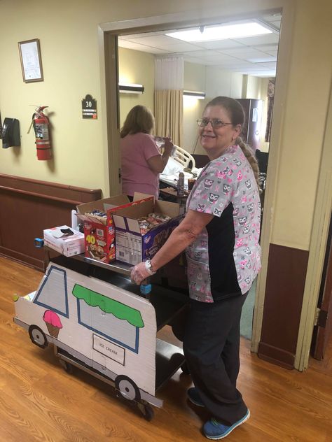 Nursing Home Theme Days, Activities Cart For Seniors, Assisted Living Appreciation Week, Activity Cart Nursing Home, Ideas For Elderly Activities, Nursing Home Week Ideas For Residents, National Assisted Living Week Ideas, Senior Living Activities Nursing Homes, Resident Activity Ideas Nursing Home