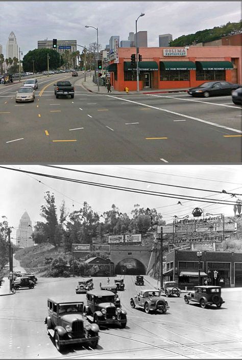 Bunker Hill Los Angeles, Boyle Heights, Then And Now Photos, Cesar Chavez, Sunset Boulevard, City Photos, Bunker Hill, Historic Architecture, Los Angles