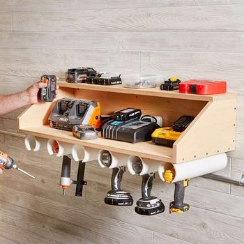 Power Tool Storage, Diy Space, Garage Organization Diy, Garage Storage Systems, Tool Storage Diy, Garage Storage Organization, Diy Simple, Family Handyman, Diy Garage