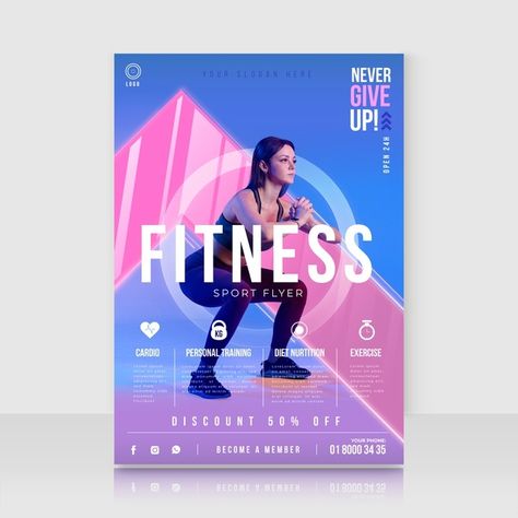 Fitness Infographic, Photo Sport, Conference Poster, Digital Advertising Design, Fitness Flyer, Gym Poster, Ads Creative Advertising Ideas, Graphic Design Infographic, Sport Poster Design