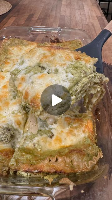 Kirk Muenzenberger on Instagram: "Sausage Pesto Lasagna - full detailed recipe below! This is absolutely one of my new favorites! I love pesto and lasagna and can’t believe I haven’t tried combining them before. If you feel the same, this recipe is for you! Let me know what you think! Ingredients: 12 Lasagna Noodles 1/2lb Sausage 16oz Ricotta 4C Shredded Mozzarella 1 Egg Salt & Pepper (2) 7oz Jars of Pesto 4T Butter 1/4C Flour 1.5C Milk 1/3C Parmesan Boil your lasagna noodles for about 5 minutes so they are semi cooked and set aside. Cook the sausage and remove. In a bowl, mix the ricotta, egg, 2C Mozz, salt and pepper, pesto, and the cooked sausage. In a pan heat the butter and whisk in the flour cooking for 1 minute. Stir in the milk, salt and pepper, and pesto. In a baking dish coat Chicken Pesto Lasagna, Chicken Pesto Lasagna Recipes, Basil Pesto Lasagna, Pesto And Sausage Lasagna, Pesto Sausage Lasagna, Pesto Skillet Lasagna, Pesto Lasagna, Sausage Lasagna, No Noodle Lasagna