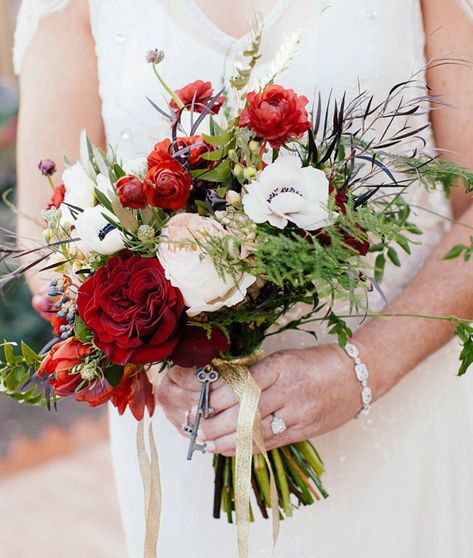 Red Wedding Flowers Bouquet, Natural History Museum Wedding, Tulip Wedding, Red Bouquet Wedding, Red Wedding Flowers, Red And White Flowers, Red Bouquet, Winter Bouquet, Red And White Roses