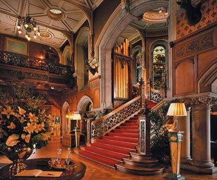 . Beautiful Houses Inside, Skibo Castle, Hever Castle, Castle Mansion, Castles Interior, Tudor Style, Grand Staircase, Entrance Hall, Victorian Homes