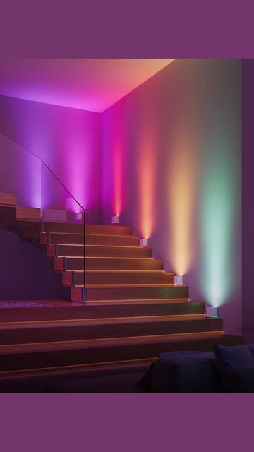 Corner Stage Design, Music Space Ideas, Holographic Interior Design, Dance Lighting Design, Colour Exhibition, Stage Room, Aura Lighting, Instagrammable Walls, Pink Uplighting