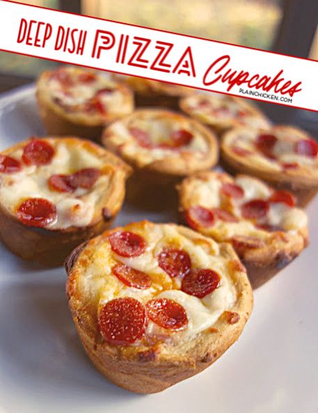 Pizza Cupcakes, Summer Appetizers, Pizza Cups, Food Bakery, Food Summer, Mini Pizzas, Muffin Tin Recipes, Pizza Bites, Deep Dish Pizza