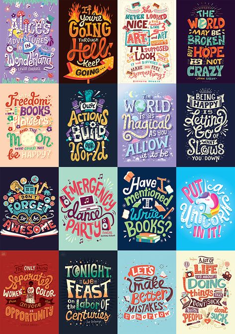 Different Types Of Lettering, Rapunzel Quotes, Poster Tipografi, Quote Writing, Risa Rodil, Design Alphabet, Hand Lettering Inspiration, Hand Lettering Quotes, Motiverende Quotes