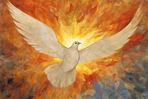 Who Is the Holy Spirit? Holy Spirit Aesthetic, Spirit Aesthetic, Holy Spirit Art, Marian Apparition, Jesus Artwork, Pentecost, God The Father, The Holy Spirit, Catholic Art