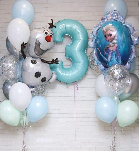 Frozen Themed Birthday Party, Diy Birthday Decorations, Diy Paper Crafts Decoration, Frozen Party, Frozen Birthday, 3rd Birthday Parties, Diy Birthday, 4th Birthday, 3rd Birthday