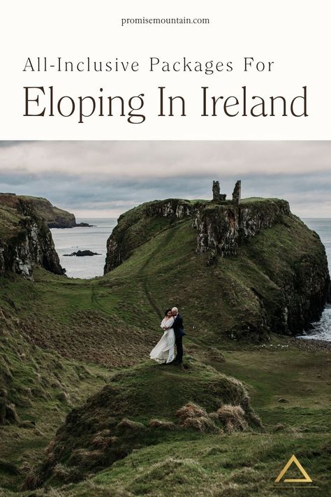 Why have your wedding somewhere local when you can take it international? Eloping in Ireland is one of our all-inclusive packages offering a wedding like no other! Visit the blog post and pick the best package for you and your partner. Ireland Wedding Dress, Minimalist Wedding Reception, Intimate Elopement Ideas, Ireland Wedding Venues, Coast Of Ireland, Castle Wedding Venue, Intimate Wedding Reception, Mountain Weddings, Elopement Packages