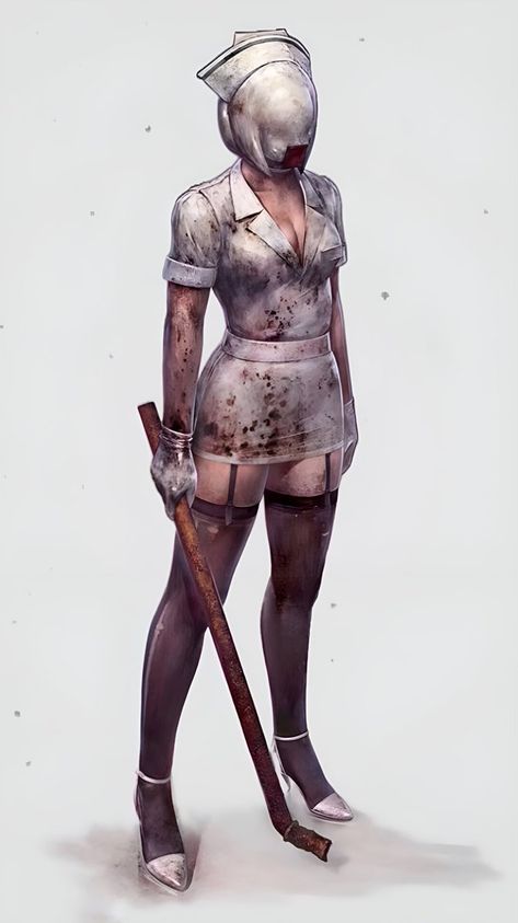 伊藤暢達/Masahiro Ito en Twitter: "As to the nurse pic Bloober was released, it's one of the concept arts. I made her wear the stockings w/ the color because I was pointed out that the original nurse in the orig SH2 exposed her skin too much and I wanted to mean "this is a remake". Also coz of a game design. https://t.co/ubUWfOSLys" / X Nurse Concept Art, Masahiro Ito, Bubble Head Nurse, Silent Hill 2 Remake, Silent Hill Nurse, Silent Hill Art, Silent Hill 2, Team Games, Silent Hill