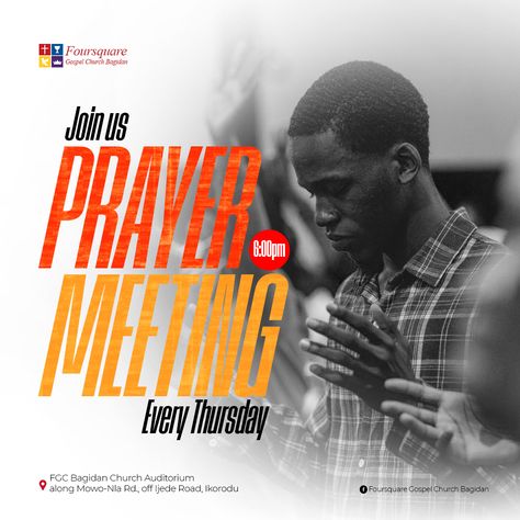 Prayer meeting social media design, Church Thanksgiving Design flyer design online flyer creative flyer Prayer Meeting Flyer Design, Prayer Flyer Design, Worship Flyer, Intercession Prayers, Church Announcements, Medical Presentation, Online Flyers, Flyer Inspiration, Photoshop Tutorial Graphics