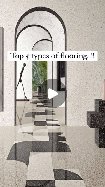 Eunoia architects on Instagram: "Top 5 types of flooring..!!! . . [Marble,Granite,Terrazzo mosaic,Kota stone,Vitrified tiles] #renovationproject #construction #interiordesign #inspiration #trending #interiorreels #reelsinstagram #residentialflooring" Types Of Tiles Flooring, Kadapa Stone Flooring, Kota Stone Flooring Design, Trending Flooring, Kota Flooring, Granite Flooring Design, Terrazzo Flooring Design, Terrazzo Floor Design, Vitrified Tiles Flooring