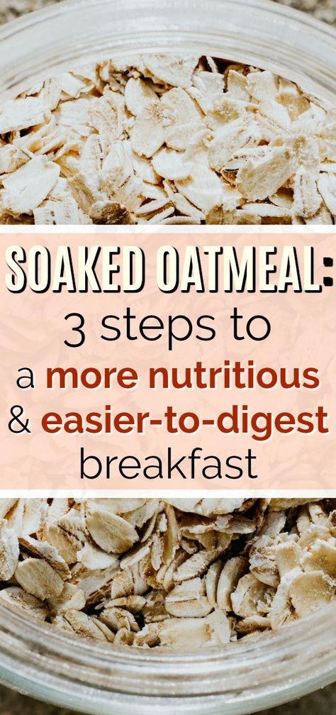 How to Make Soaked Oatmeal for Better Digestion | I had no idea that soaking oats like this would make it so much easier to digest and quicker to cook! Oatmeal doesn't make me bloated anymore! I LOVE making my oatmeal like this, and I love that my body can get more nutrients from the oats this way, too! Definitely pinning! #glutenfree #guthealth #cleaneating #realfood Soaking Oats, Soaked Oatmeal, Soaked Oats, Cook Oatmeal, Unprocessed Recipes, Basil Health Benefits, Better Digestion, Plant Paradox, Healthy Grains