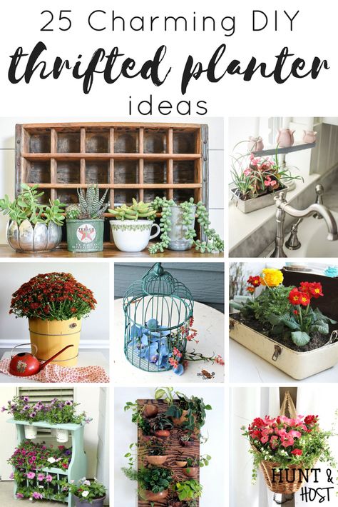 Homemade Planters Indoor, Houseplant Pots Ideas, Creative Plant Pots Diy, Inexpensive Planter Ideas, Plant Tray Ideas, Alternative Plant Pot Ideas, Diy Unique Planter Ideas, Thrifted Planter Ideas, Unique Indoor Planter Ideas