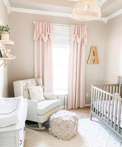 43 Baby Girl Nursery Ideas for a Swoon-Worthy Room Baby Girl Nursery Ideas, Girl Nursery Ideas, Girl Nursery Pink, Baby Nursery Inspiration, Baby Room Themes, Nursery Room Design