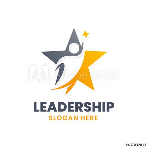 Star success people logo template design. Growth and leadership logo concept. Award Logo Design, Leadership Logo, Educational Logo, Leader Logo, Success People, Environment Logo, Star Logo Design, Coaching Classes, People Logo