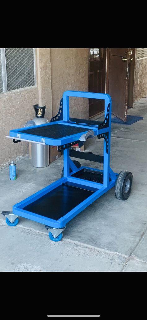 Welding Machine Cart, Diy Welding Cart, Welding Cart Plans, Welding Table Plans, Metal Working Machines, Welding Table Diy, Iron Furniture Design, Metal Building Designs, Welded Metal Projects