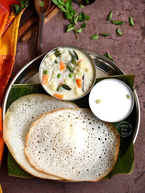 Kerala Breakfast, Veg Stew, Masala Puri, Appam Recipe, Puri Recipes, Chaat Recipe, Chaat Masala, Easy Cooking Recipes, Stew Recipes