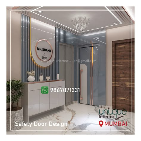 Which is best safety door? Which door is safe for home? How is safety door made? Which door provides maximum safety? Safty Door Panelling Design, Latest Safety Door Design, Flat Entrance Design Modern, Safety Door Design Entrance, Safety Door Design, Restaurant Seating Design, Latest Door Designs, Wardrobe Laminate Design, Main Doors