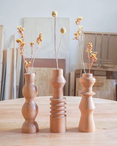 Michael Anastassiades, Lathe Projects, Prehistoric Art, Wooden Candle Sticks, Wood Candle Sticks, Turned Wood, Wood Lathe, Wood Candles, Kids Room Design