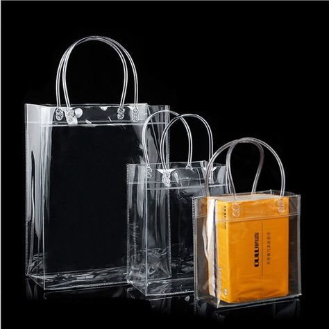 Transparent Handbags, Transparent Purse, Plastic Handbag, Clear Gift Bags, Plastic Gift Bags, Clear Handbags, Handbags Collection, Clear Tote Bags, Retail Bags