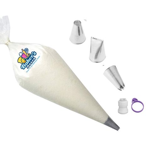 PRICES MAY VARY. COMPLETE CAKE DECORATING ACCESSORIES – Everything you need to create beautiful cake decorations. Our frosting piping kit includes x100 12” disposable pastry bags, x6 icing tip, x 1 coupler and BONUS 2 x icing bags ties for tipless piping bags UNTIL STOCKS LAST. EASY TO CLEAN CAKE DECORATING SUPPLIES - Each pipping bag, coupler, piping tips, bag ties are reusable and dishwasher safe. No residual smell or taste, whether you use your disposable piping bags and tips set with pastry, Reusable Piping Bag, Tipless Piping Bags, Frosting Piping, Counter Edges, Pastry Bags, Icing Piping, Icing Tips, Bunny Painting, Piping Bag