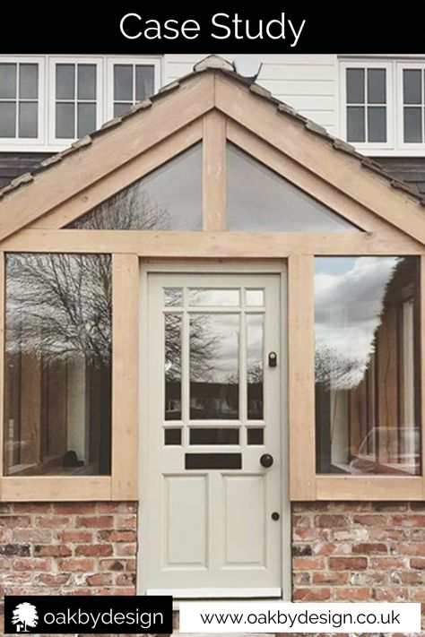 Enclosed Front Porch Ideas, Oak Projects, Upvc Porches, Oak Porches, Enclosed Front Porches, Oak Porch, Porch Extension, Sas Entree, Timber Frame Porch