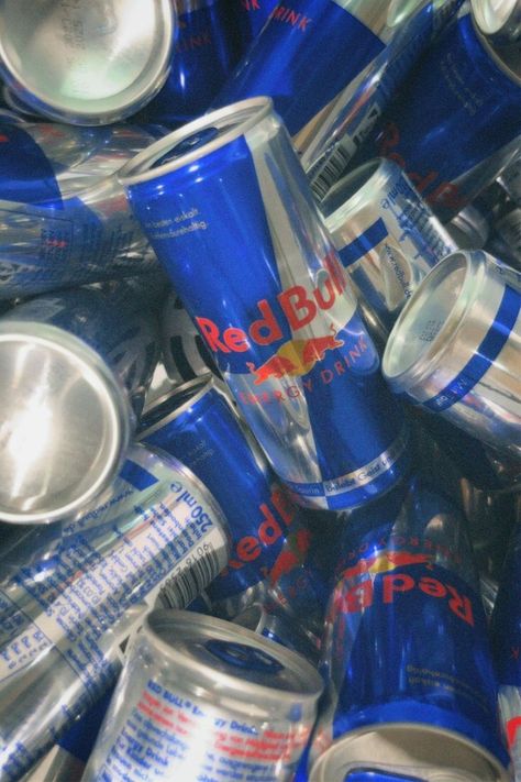 Red Bull Astethic, Red Bull Wallpapers, Red Bull Aesthetic, Energy Drink Aesthetic, Redbull Aesthetic, Red Bull Design, Drink Red Bull, Bedazzled Liquor Bottles, Red Bull Drinks