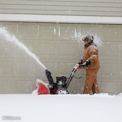 Cool Off, Then Gas Up Snowblower Storage, Atv Snow Plow, Driveway Markers, Out Of Gas, Snow Equipment, Make Snow, Yard Tools, Winter Hacks, Snow Blowers