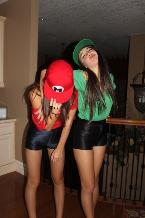 Cute Costume Ideas For Teenage Girls | Mario And Luigi Costumes ... Mario, Halloween