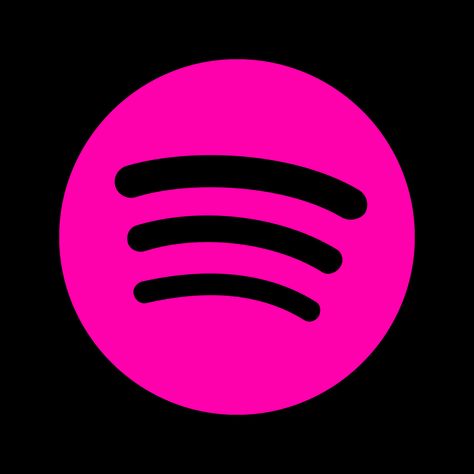 Hot Pink app icon created on Canva Pink Neon Wallpaper, Icon Rose, Spotify Logo, Pink App Icon, Spotify Icon, Hot Pink Wallpaper, Y2k Icons, Shortcut Icon, Widget Icons