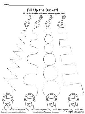 **FREE** Fill Up the Sand Bucket by Tracing the Patterns Worksheet. Practice tracing line patterns with this sand bucket line tracing worksheet. Line Tracing Worksheets, Line Tracing, Sand Bucket, Practice Tracing, Maluchy Montessori, Pattern Worksheet, Preschool Tracing, Tracing Worksheets Preschool, Preschool Fine Motor