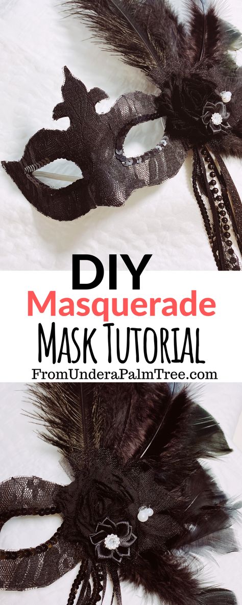 DIY Masquerade Mask Tutorial < From Under a Palm Tree How To Decorate A Masquerade Mask, Diy Masquerade Mask Template, Cricut Masquerade Masks, Masquarede Ball Masks Diy, How To Make A Masquerade Mask, Masquerade Ball Mask Diy, Masquerade Mask Ideas Diy, Carnival Masks Diy, Mascarade Mask For Men