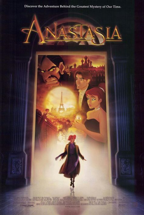 Anastasia movie poster Anastasia Disney, Anastasia 1997, Anastasia Movie, Anastasia Romanov, Pushing Daisies, Meg Ryan, Film Disney, Greatest Mysteries, Kids' Movies