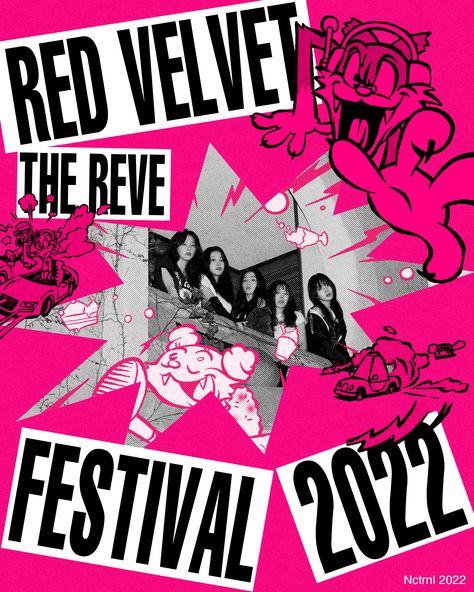 if you want to use this poster, please credit instagram (mysyahbara) behance (nctrnl studio) Fanmade Poster, Red Velvet, Velvet, Festival, Red, Quick Saves, Instagram