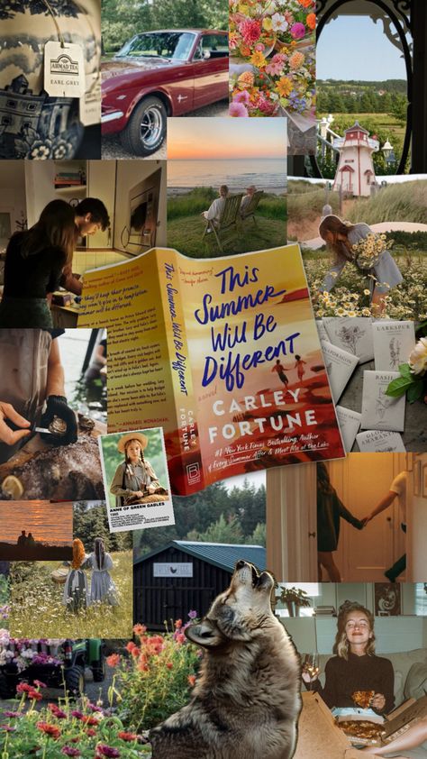 Book review | collage | carley fortune | this summer will be different | romance | reading | book aesthetic Reading Book Aesthetic, Carley Fortune, Romantic Books, Reading Book, Be Different, Book Aesthetic, Romance Books, Book Review, Book Quotes