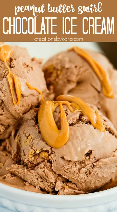 Cuisinart Ice Cream Maker Recipes Chocolate Peanut Butter, Chocolate Peanut Butter Ice Cream Recipe, Peanut Butter Ice Cream Recipe, Chocolate Peanut Butter Ice Cream, Gourmet Ice Cream, Cuisinart Ice Cream Maker, Chocolate Ice Cream Recipe, Donut Ice Cream, Butter Ice Cream