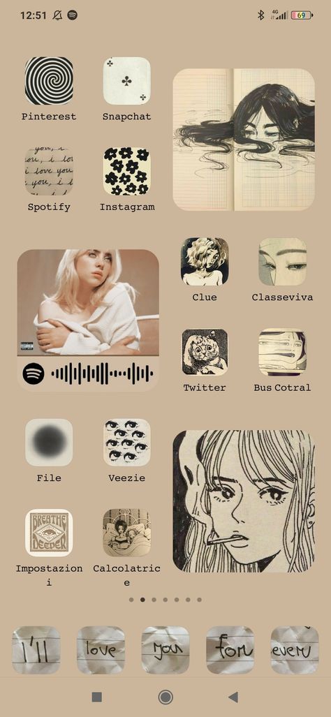 Apps used: Fonts, App Icon Changer, Color Widgets Every pic used in my page:) Fonts Art App Icon, Icon Changer App, Pics Art App, Font Changer, Icon Changer, Color Widgets, Font App, Aesthetic Writing, Pale Aesthetic